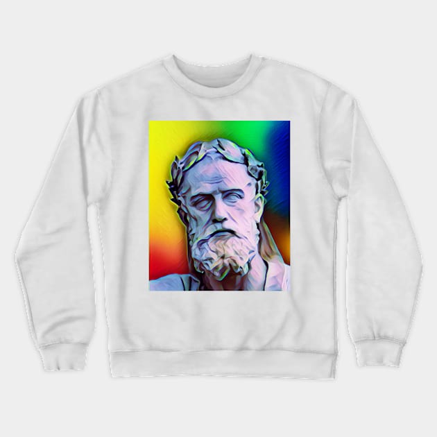 Xenophon Colourful Portrait | Xenophon Artwork 6 Crewneck Sweatshirt by JustLit